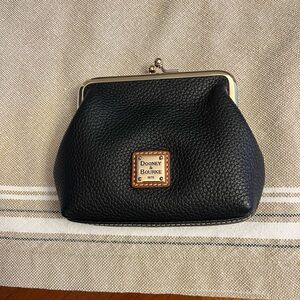 Dooney & Bourke Black Leather Coin Purse